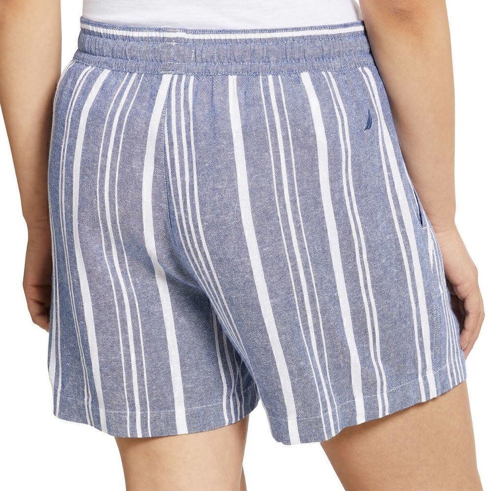 NWT! Nautica Womens Linen Blend Pull-On Easy to Wear Versatile Shorts - Picture 3 of 14
